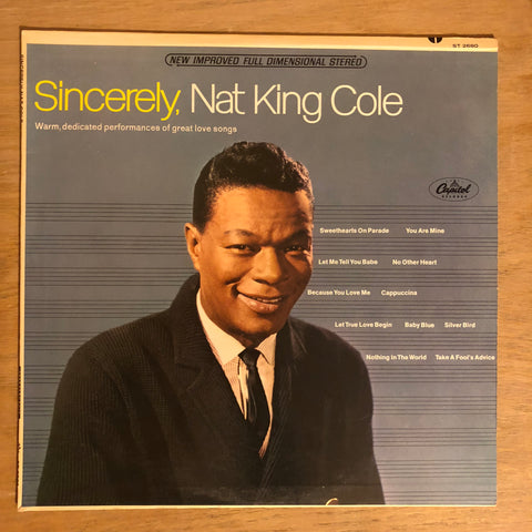 Sincerely, Nat King Cole