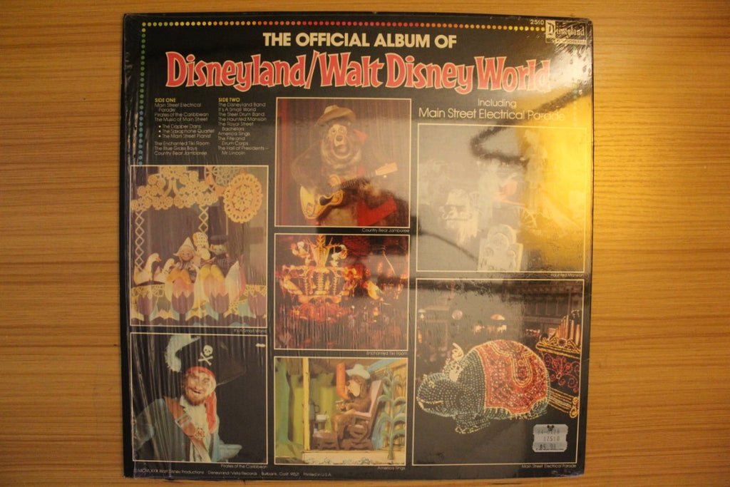 The Official Album Of Disneyland/Walt Disney World (1980, Vinyl